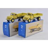 Conrad No. 1028 Volvo Flatbed Tipper Truck x 2. M in Boxes. (2)