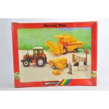 Britains 1/32 9630 Harvest Time Gift Set featuring Renault Tractor, Combine and accessories.