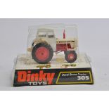 Dinky No. 305 David Brown 995 Tractor. Red White. E to NM in VG to E Box.