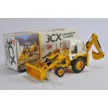 NZG No. 216 JCB 3CX Tractor Backhoe Loader yellow/white. NM to M in VG to E Box.