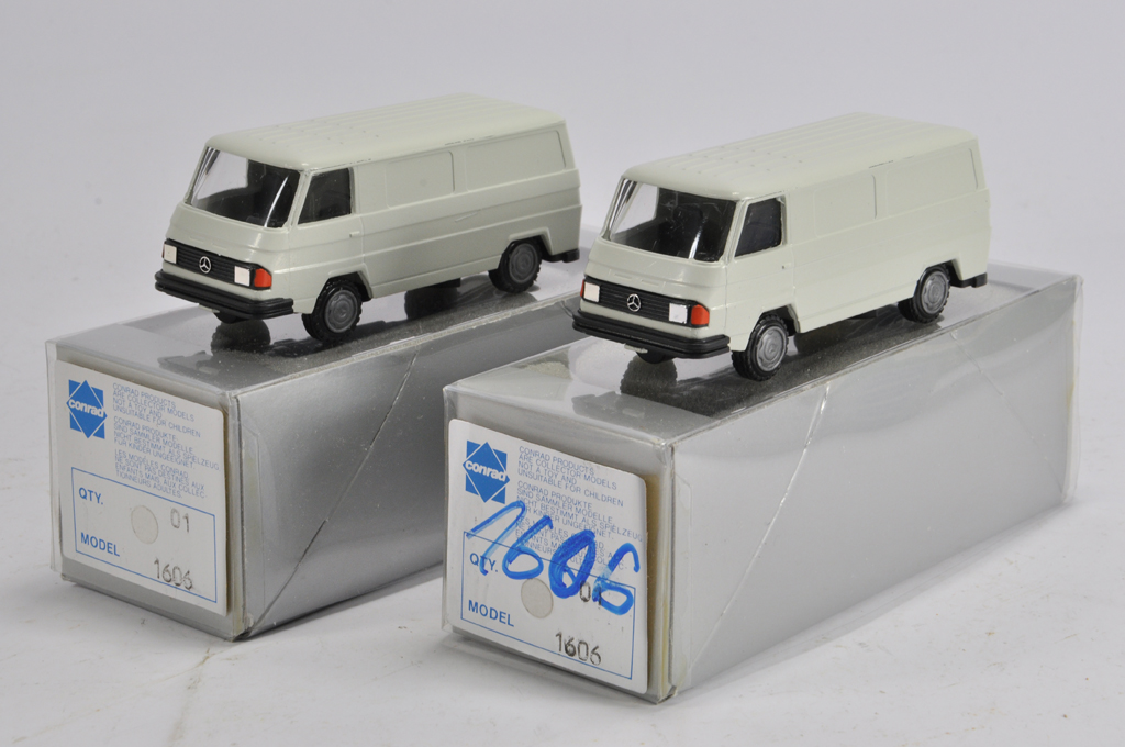 Conrad No. 1606 Mercedes Van x 2. M in Boxes. (2)