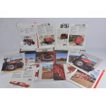 Tractor and Machinery Sales Literature / Manuals / Brochure Group . Misc Selection of Massey