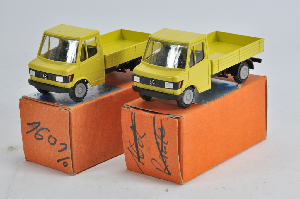 Conrad No. 1601 Mercedes Pickup Truck x 2. M in Boxes.