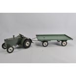 Rare Nulli Secundus Large Scale Tractor and Trailer. Tractor is Repaint otherwise a nice