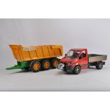 Bruder 1/16 Joskin Dump Trailer and MB Van. E. (2)