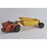 Vintage Pressed Metal Articulated Dumper.