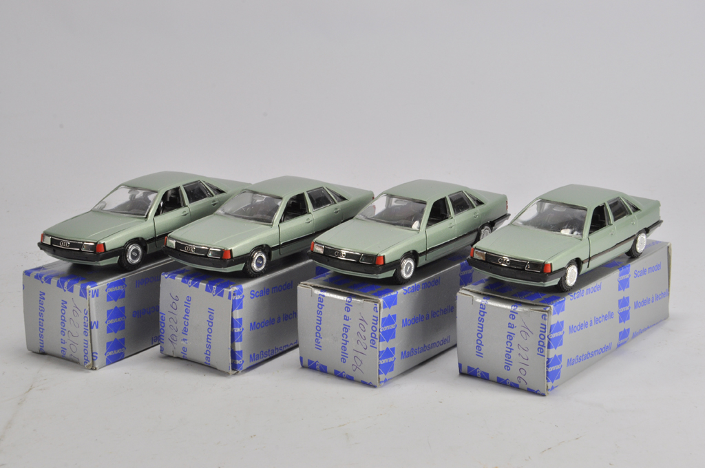 Conrad No. 1022 Audi 100 x 4. NM to M in Boxes. (4)