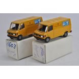 Conrad No. 1603 CAT AT Mercedes Van. M in Boxes. Rare. (2)