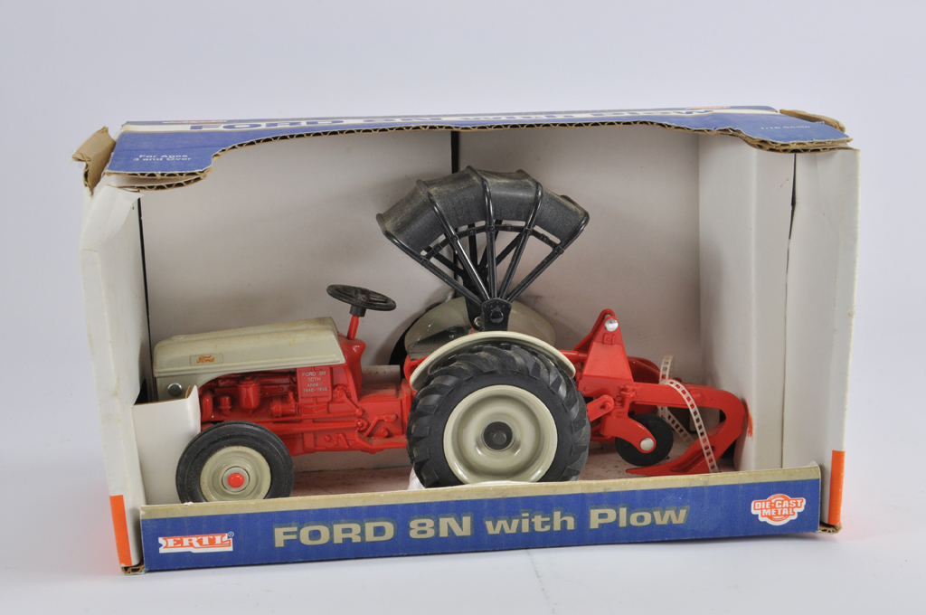 Ertl 1/16 Ford 8N with Plow Set. NM to M in VG Box.