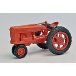 Unusual Plastic Farmall Tractor. British Made? Front Axle needs repair.