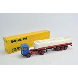 Conrad 1/50 MAN 19.281 FS Truck and Tanker. VG in Box.