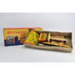 Mettoy Tin Plate Railway Accessory Set containing various buildings and accessories. Generally VG To
