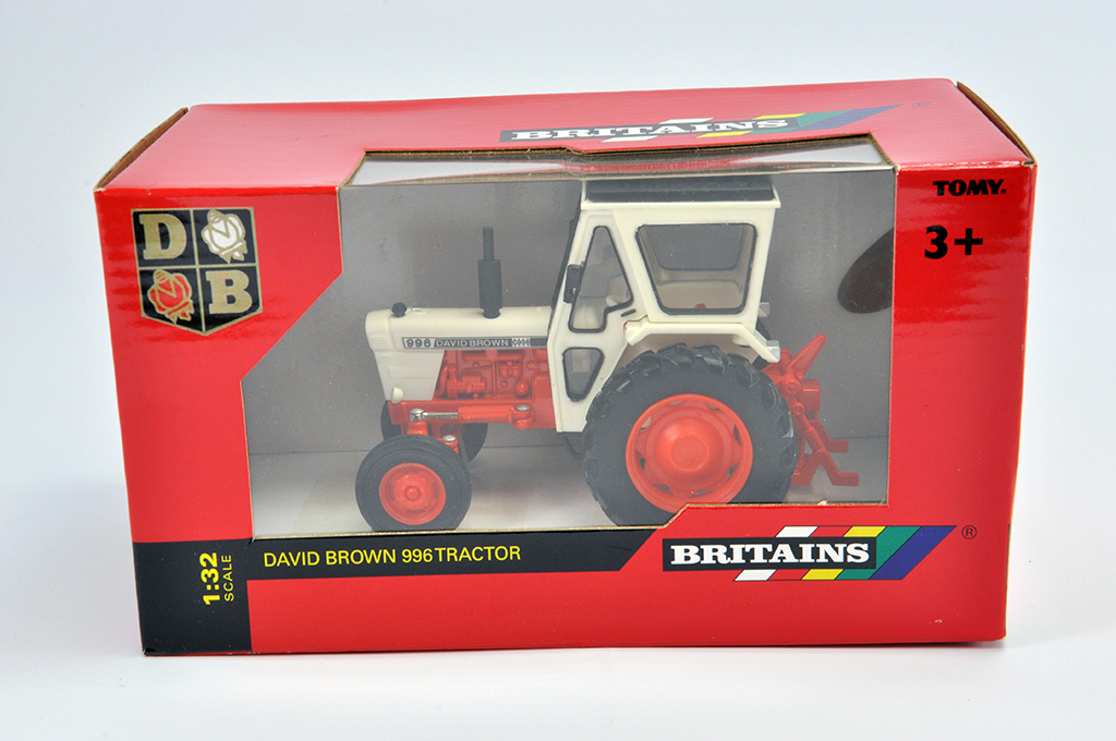 Britains 1/32 David Brown 996 Tractor. M in Box (Some light smoke related staining to box).