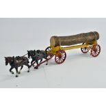 Charbens Log Wagon comprising two horses, wagon and log. Generally G.
