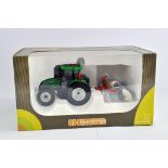 Universal Hobbies 1/32 Valtra C Tractor and Cultivator. M in Box (Some light smoke related