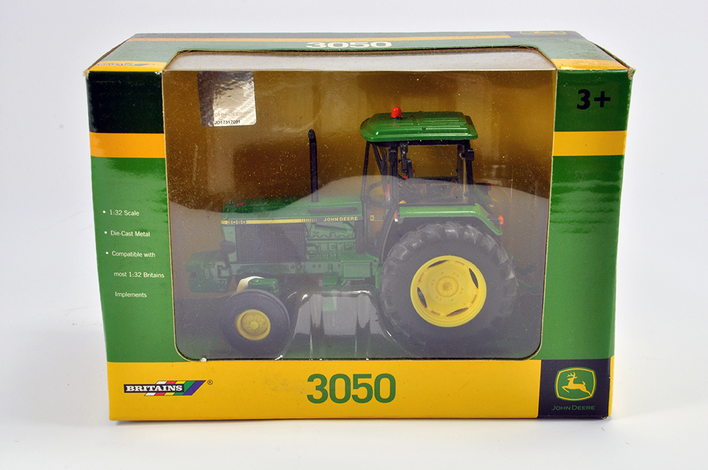 Britains 1/32 John Deere 3050 2WD Tractor. M in Box (Some light smoke related staining to box).