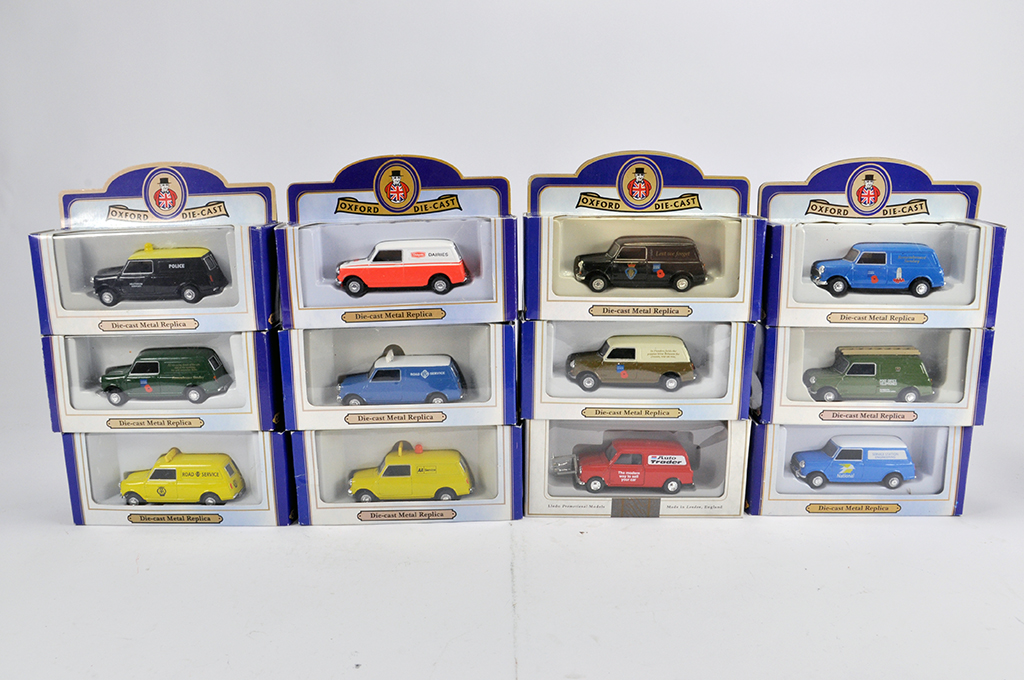 Large group of promotional diecast comprising impressive Mini Van assortment. M in Boxes. (12)