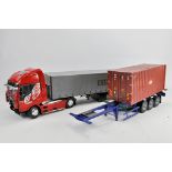 Impressive Hand Built Plastic Large Scale (1/24-25 scale) Trucks. Need Repair.