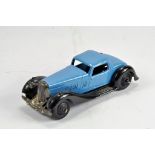 Dinky Toys No.36b Bentley. Blue body, black chassis and ridged hubs. Fine example is E.