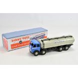 Dinky Toys No. 504 Foden 14 Ton Tanker (1st Type). Code 3 issue has Blue Cab and Black Body. NM/M in