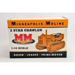 Spec Cast 1/16 Minneapolis Moline 2 Star Crawler Tractor. NM to M in Box.