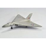 Dinky Toys No.749 Avro Vulcan Delta Wing Bomber. Silver with "RAF" roundels. Some general wear but