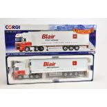 Corgi Diecast Truck CC14118 DAF XF Fridge Trailer - Blair International. M in Box.