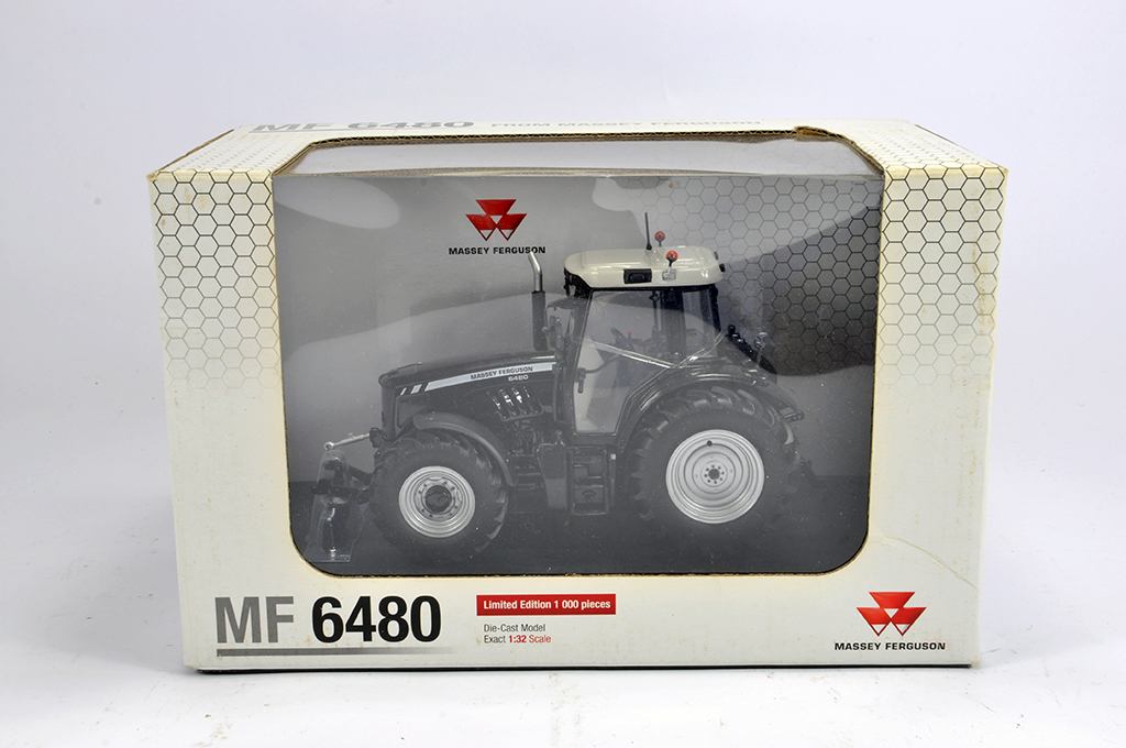 Universal Hobbies 1/32 Massey Ferguson 6480 Black Edition Tractor. M in Box (Box has some slight