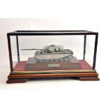 A fine and well presented model of a Centurion Tank in Peweter Type Finish. Believed to be Denzil