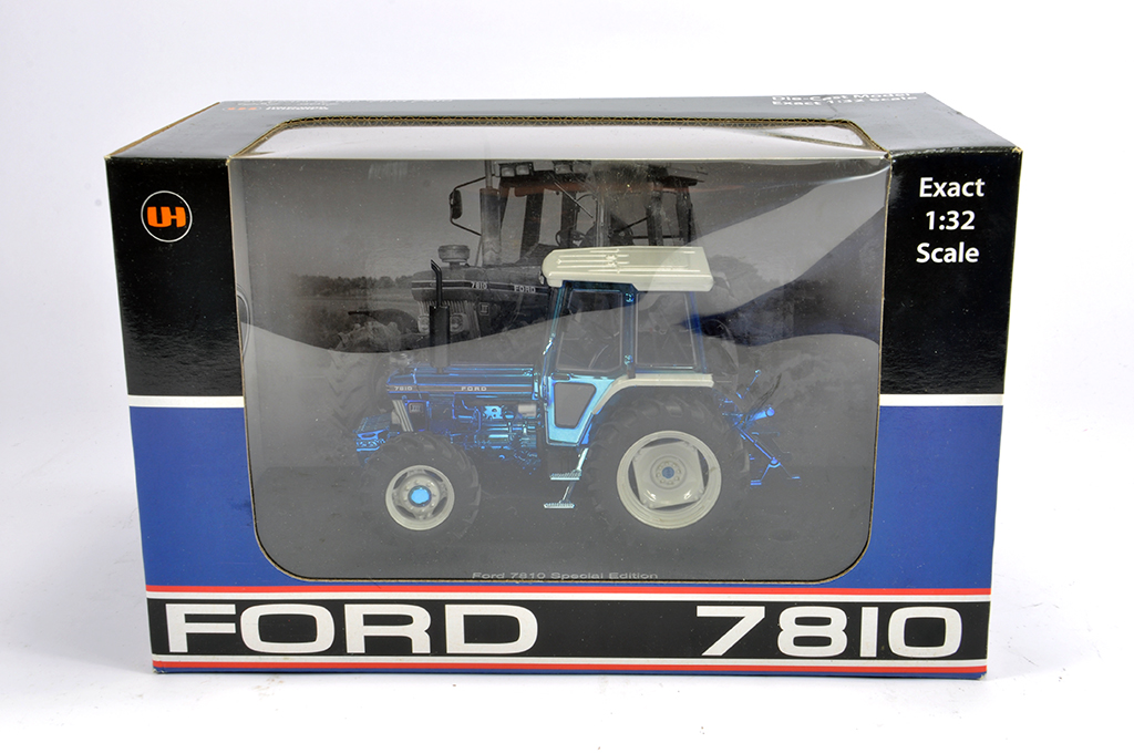 Universal Hobbies 1/32 Ford 7810 Tractor. Blue Chrome Edition. M in Box (Box has some slight