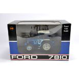 Universal Hobbies 1/32 Ford 7810 Tractor. Blue Chrome Edition. M in Box (Box has some slight