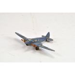 Dinky Toys No.62m Light Transport Plane. Blue, G-ATMH, 2 x red twin blade propeller. G.