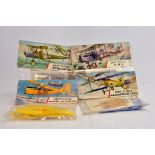 Airfix Aircraft Series 1, Type 3 Bagged Kits; Avro 504K, DH4, Auster Antarctic and Albatros. (4)