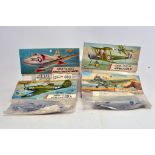 Airfix Aircraft Series 1, Type 3 Bagged Kits; A4D1 Skyhawk, AVRO 504K, Airacobra and Grumman