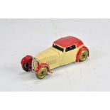 Dinky Toys No.22B Pre-war Closed Sports Coupe. Very hard to find colour combination of cream body