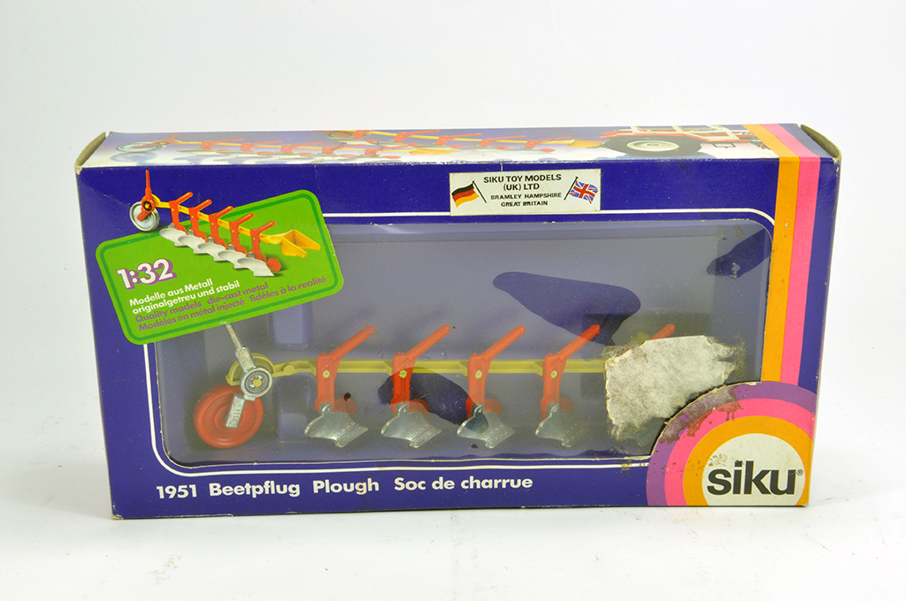 Siku 1/32 Plough. M in Box.