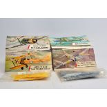 Airfix Aircraft Series 1, Type 3 Bagged Kits; Fiat G50, Avro 504K, DH Tiger Moth and Jet Provost