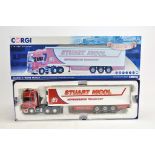 Corgi Diecast Truck CC13750 Scania R Fridge Trailer - Stuart Nicol Transport. M in faded Box.