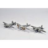 Various diecast aircraft. Unknown maker. (3)