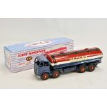 Dinky Toys No. 942 Foden 14 ton Regent Tanker (2nd Type). Blue Cab and Blue/Red/White Body.