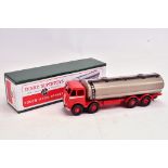 Dinky Toys No. 504 Foden 14 ton Tanker (1st Type). Red Cab and Body. Grey Tank. Restored. NM/M in
