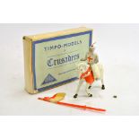 Timpo Metal Models of Crusaders. Mounted Knight. VG in VG Box.