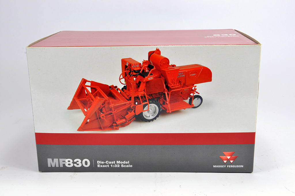 Universal Hobbies 1/32 Massey Ferguson 830 Combine. M in Box (Box has some slight nicotine