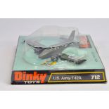 Dinky Toys No. 712 US Army T42A Aircraft. NM to M in E Bubble Packaging.