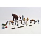 Various assorted figures from misc makers including seated racing drivers (meccano?) and others.