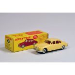 Dinky No. 195 Jaguar 3.4 Saloon with cream body. NM in E Box.