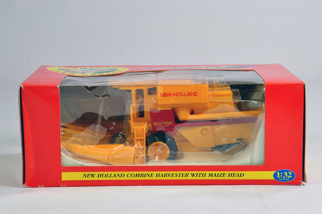 Britains 1/32 New Holland Combine with Maize Header. M in Box.