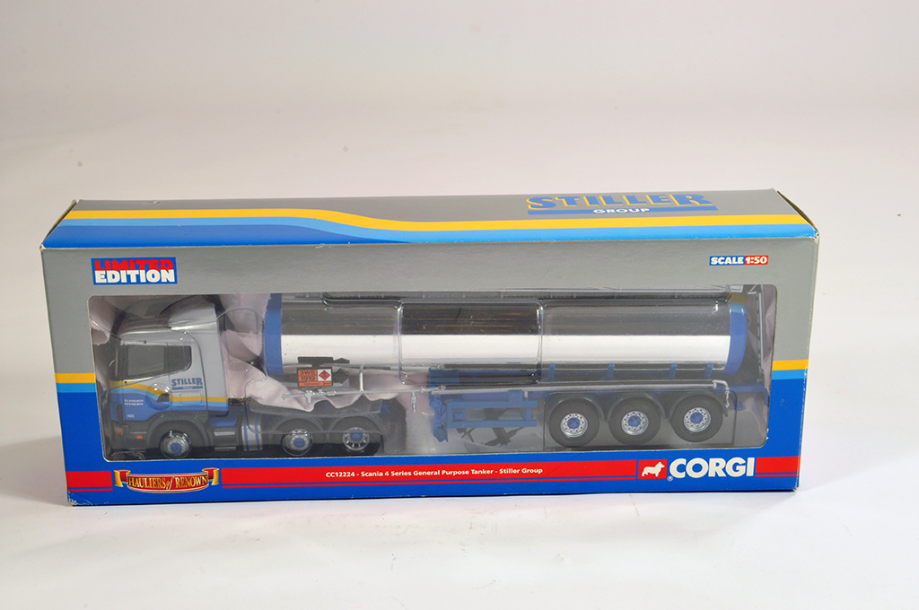 Corgi 1/50 Commercial Diecast comprising No. CC12224 Scania 4 Series. Stiller Tanker. M in Box.