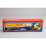 Tekno 1/50 Commercial Diecast comprising Volvo and Tanker. Shell. M in Box.