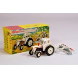 Dinky No. 325 David Brown Tractor with Disc Harrow. A fine example is NM in E Box.